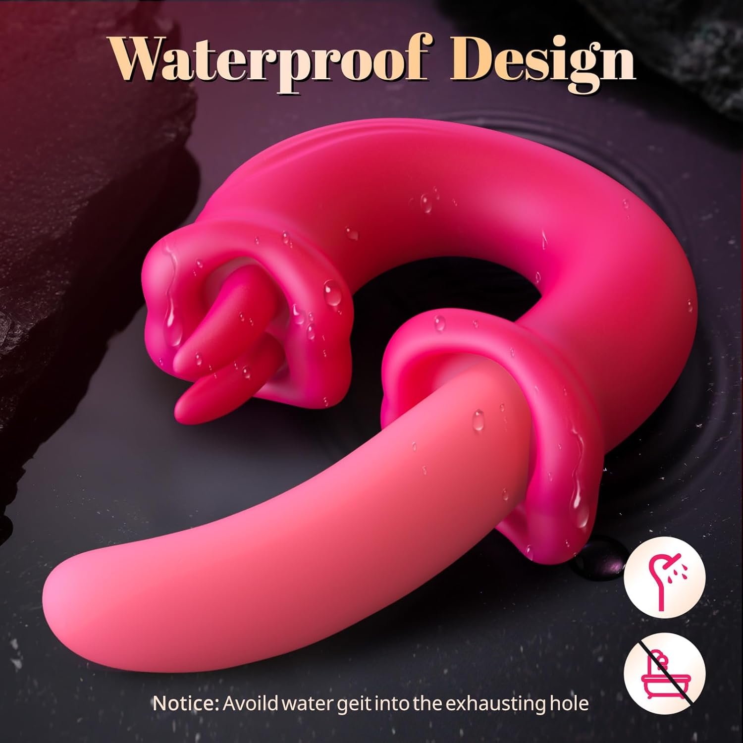 Realistic Tongue Vibrator for Women-Omigao10 Licking and 10 Swing Vibrating Modes for Clit and G Spot Stimulator APP Remote Control Anal Nipple Vibrators Silicone Dildo Adult Sex Toy for Couple Games