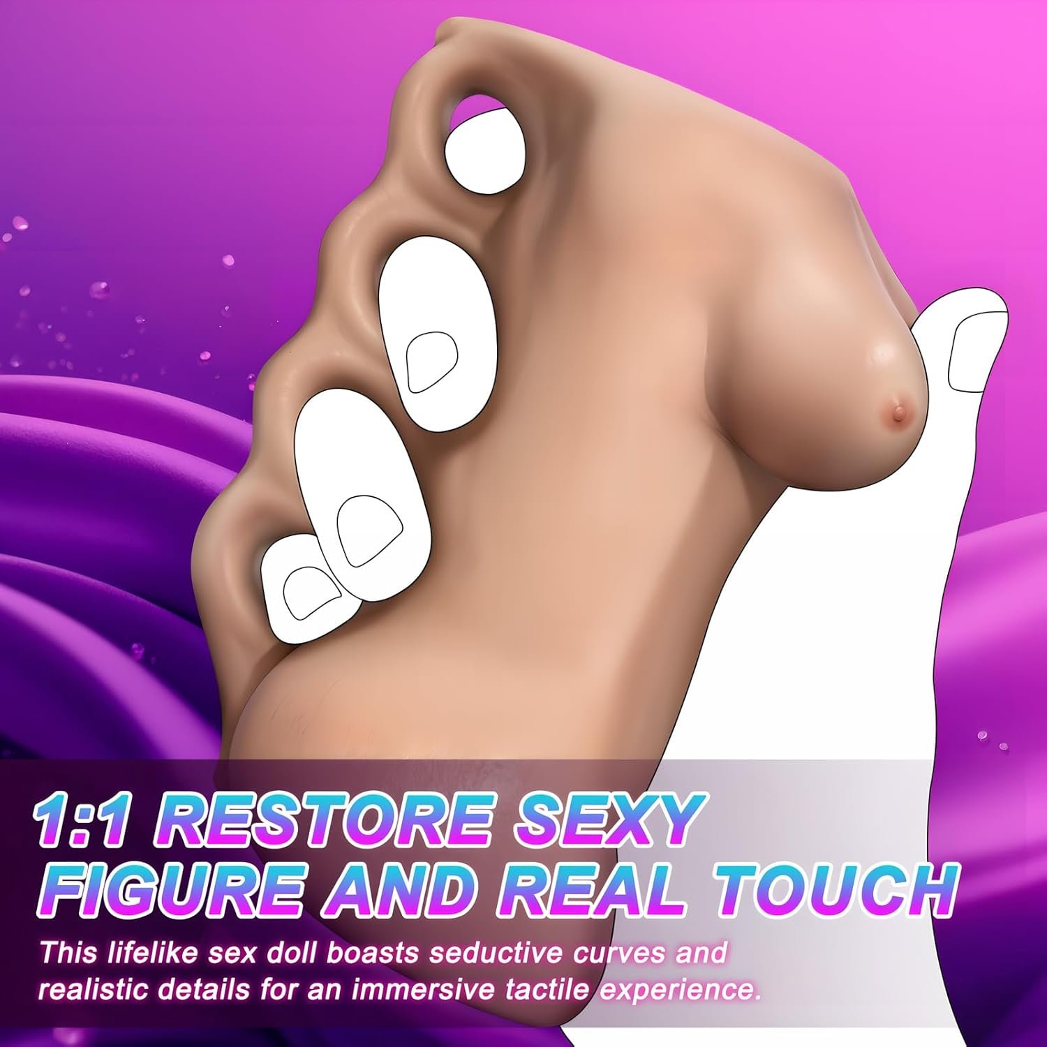 Pocket Pussy Sex Doll Male Masturbator Sex Toys with 3D Realistic Tight Vagina Ass Boobs, Mini Sex Dolls Adult Sex Toy Male Stroker with Strong Suction for Men Masturbation