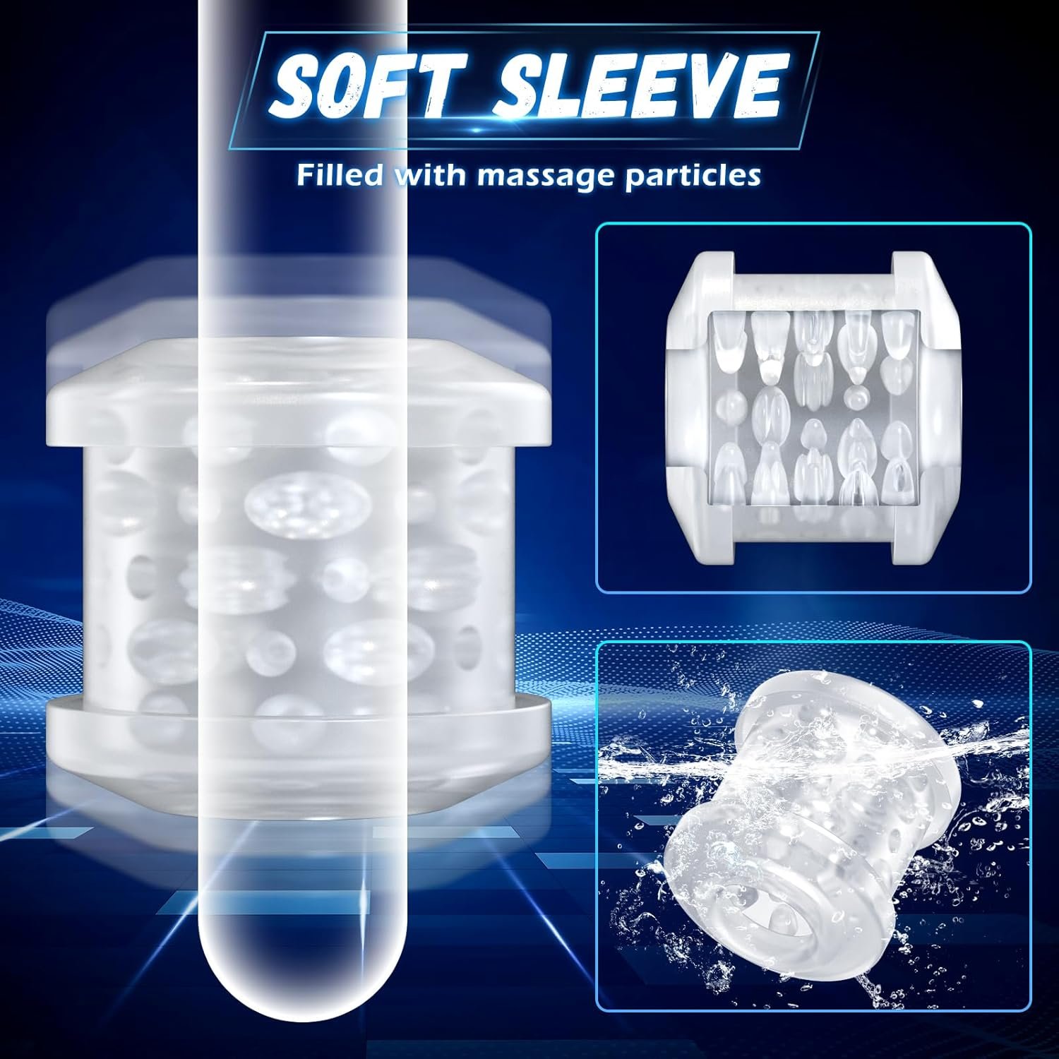 Automatic Male Masturbator Cup, 7 Thrusting & Vibrating Modes, Dual Open-Ended Design, Powerful Blowjob Stroker & Penis Massager, Premium Pocket Pussy Sex Toy for Men