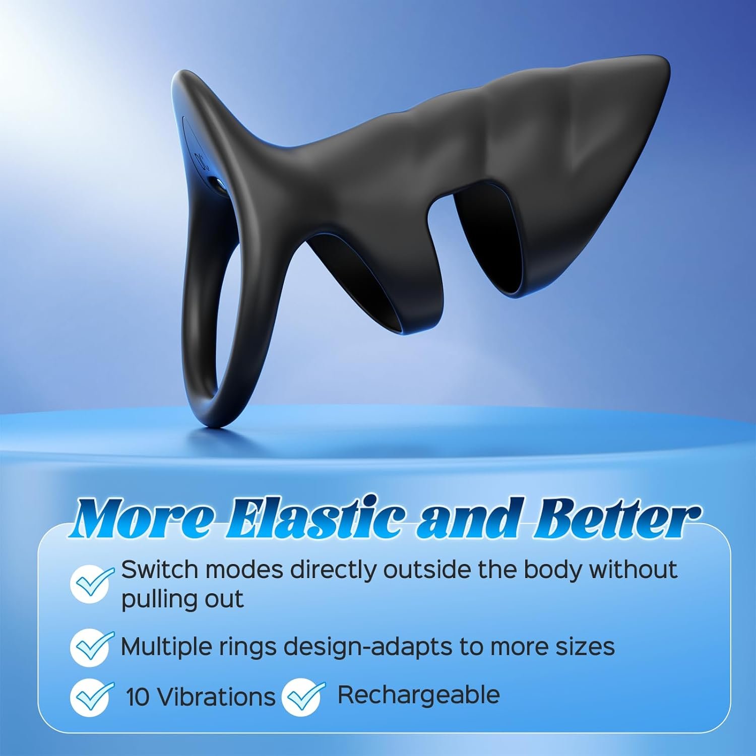 Vibrating Cock Ring Couples Adult Sex Toys for Men, 10 Vibrations Vibrating Penis Sleeve Cock Ring Vibrator Penis Extender Male Sex Toy for Penis G Spot Stimulation, Sex Game Adult Toys for Pleasure