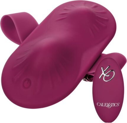 CalExotics Dual Rider Remote Control Grinder Thigh Strap Waterproof Silicone Vibrator – SE-4300-05-3