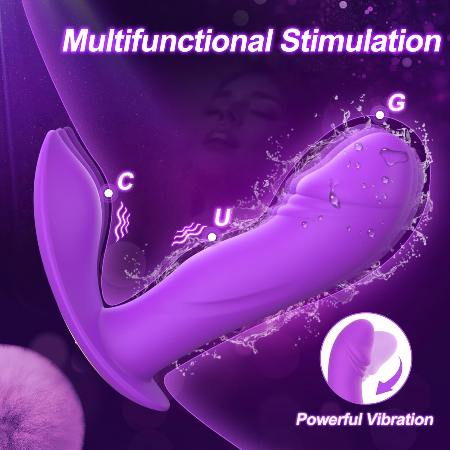 APP Remote Control Wearable Vibrator – G Spot Vibrators with 9 Vibration Modes 2 Powerful Motors & Dual Stimulation Waterproof Dildo Panty Vibrator Adult Sex Toys for Women Couples (PURPUL-2)