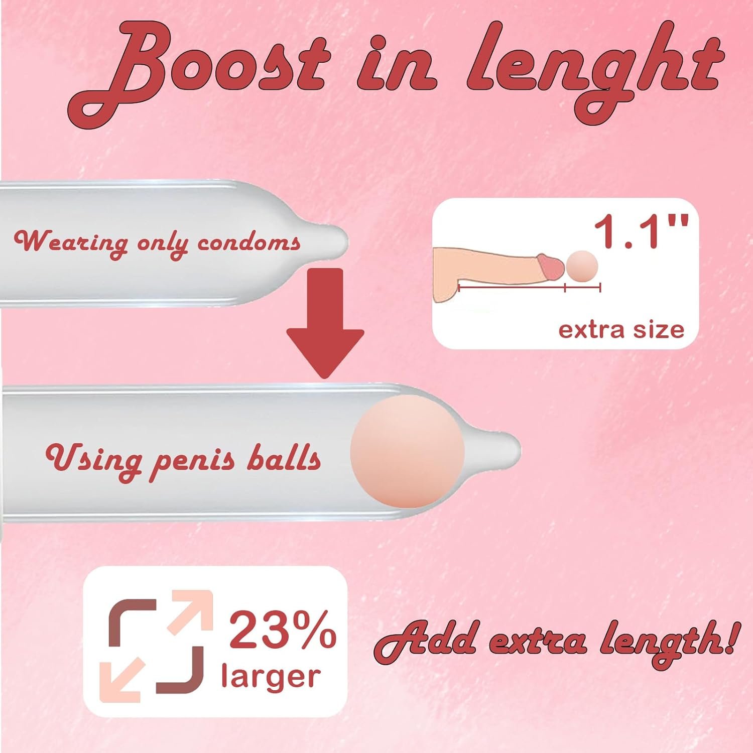 Silicone Penis Enlarger Condom Balls Pennis Sleeve Accessory 3pcs Male Cock Extender Reusable Penis Enlargement Ultra-Soft Stretchy Penis Extension for Men Gay Couple Sex Games Kinky Toys