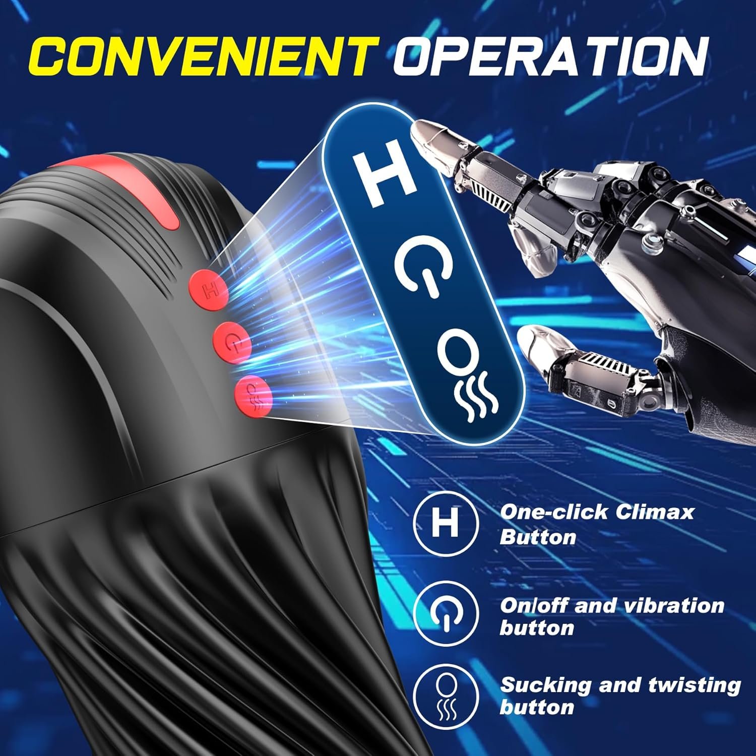 Automatic Male Masturbator Sex Toys for Men – ACUMUM Electric Male Mastusbator with Spiral Shell, Male Masterburbater Hands Free Masturbators 5 Sucking & 10 Vibrating Mode, Autoblow Blowjob Machine