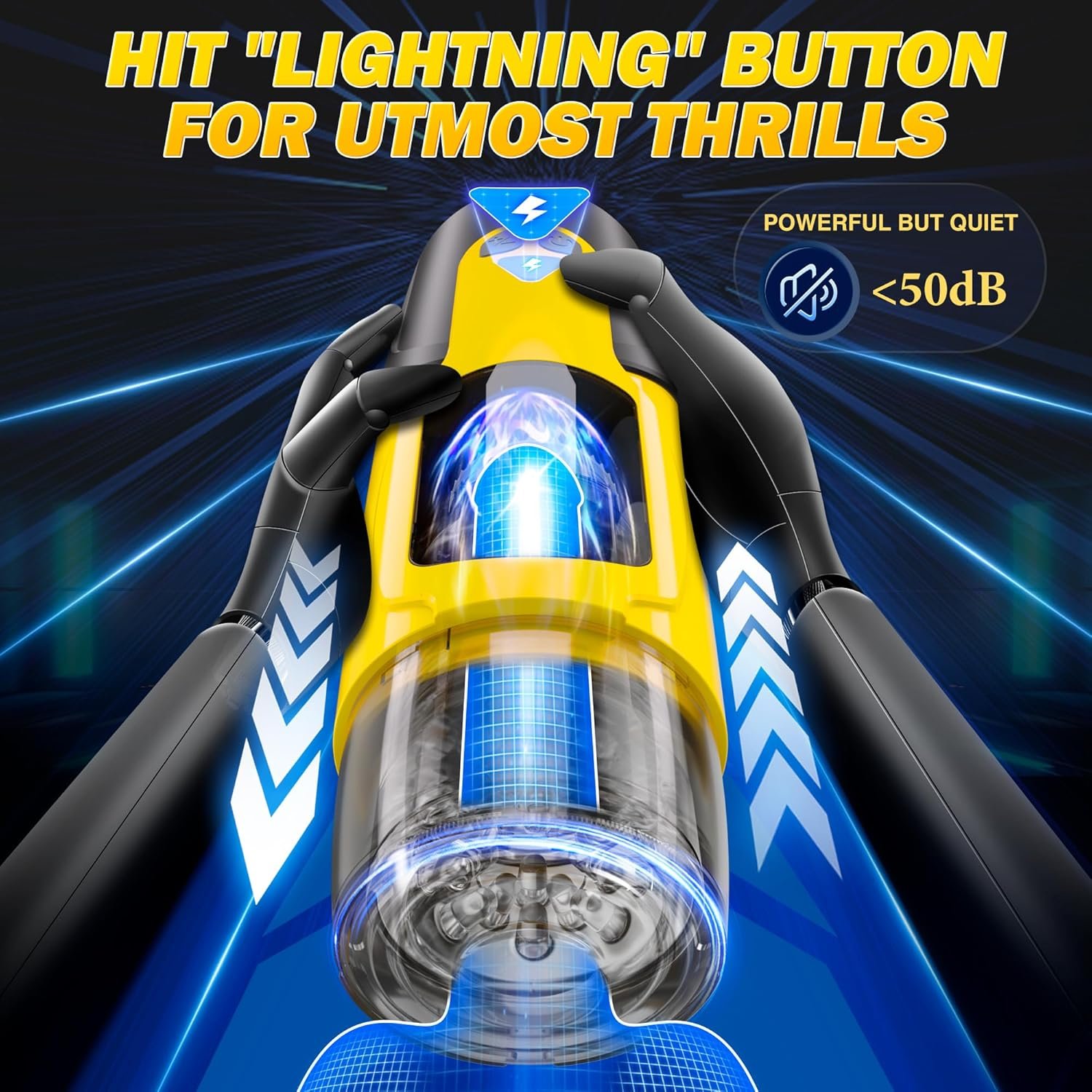 Cafatop Sex Toys for Men Male Masturbator – Automatic Masturbators Cup with 7 Thrusting &Rotating Modes for Penis Stimulation, Electric Pocket Pussy Stroker, Adult Sex Toy Sex Furniture Bedding