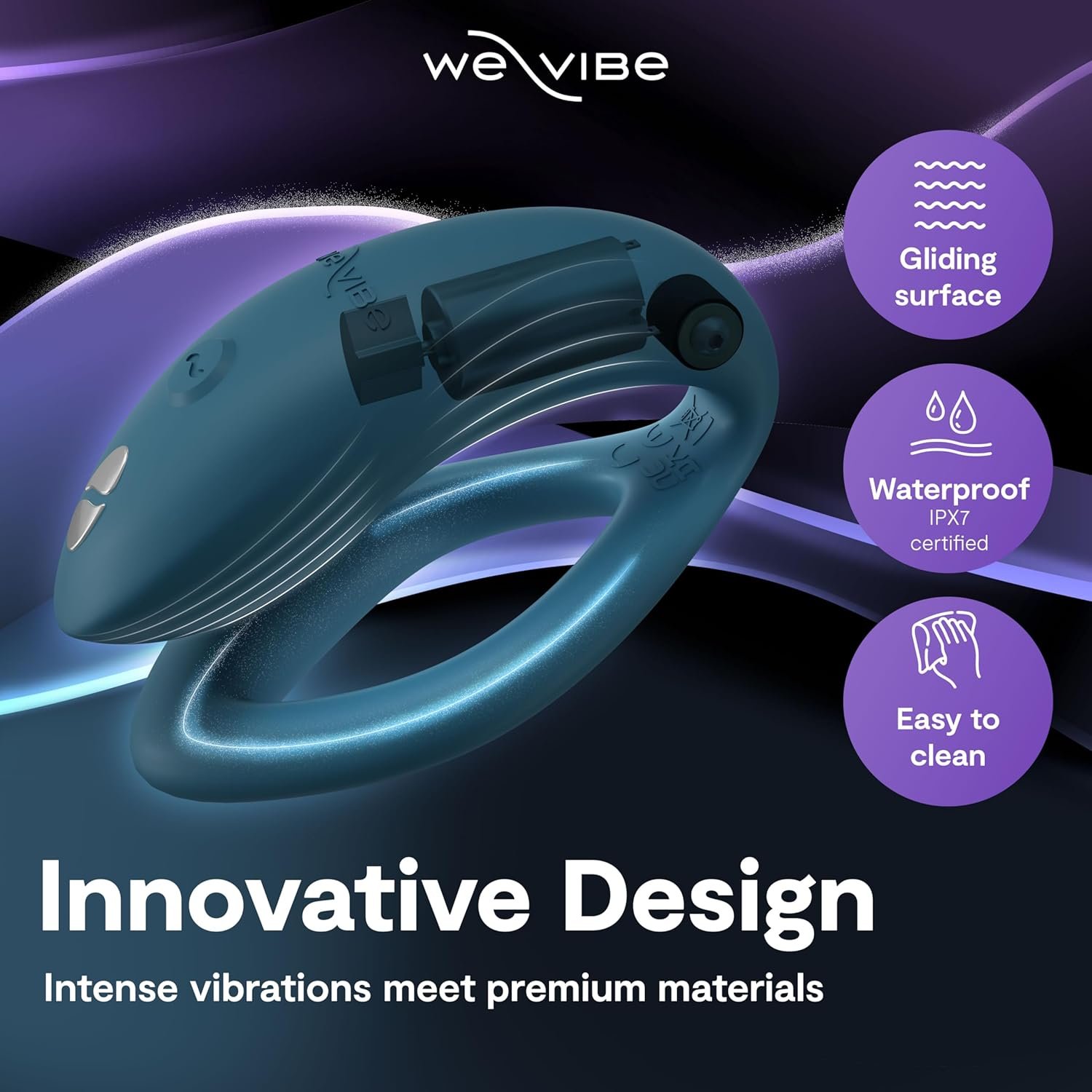 We-Vibe Sync O Couples Vibrator | Wearable Remote Control Vibrating Adult Toys | 10 Vibrations | App Controlled G Spot & Clitoral Stimulator | Vibrators for Women | Personal Massager Sex Toy | Green