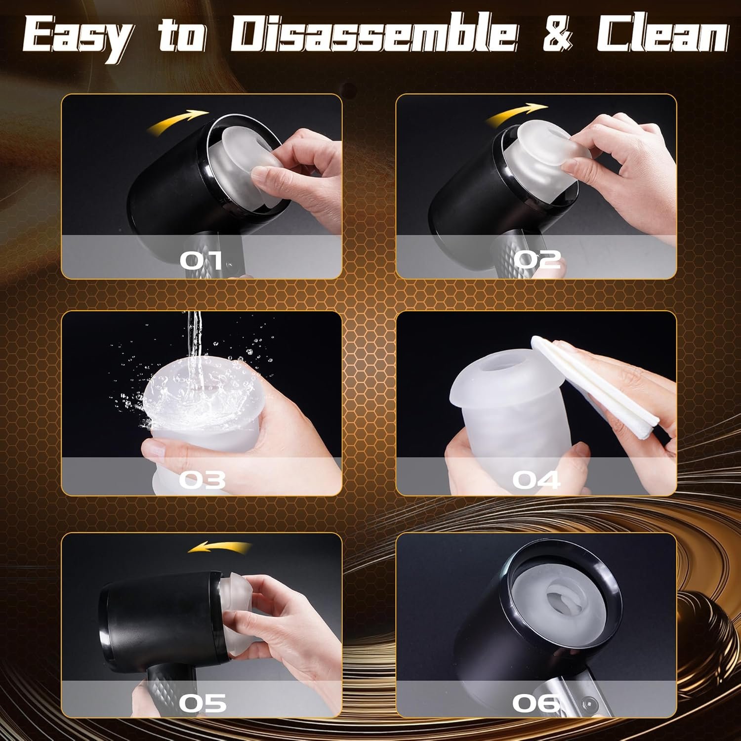 DANKIS Sex Toys for Men, Automatic Male Masturbator with 6 Powerful Thrusting & Vibration Modes, Hands-Free Stroker for Men Pleasure, Open-Ended Sex Machine Penis Pump Male Toy