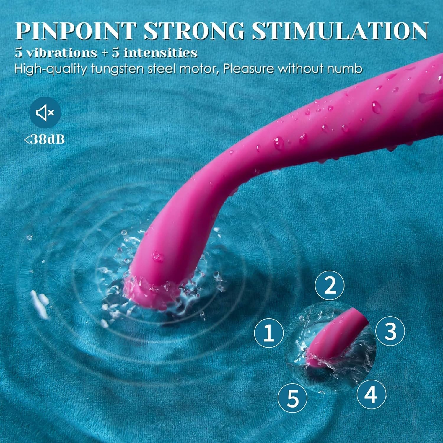 Couples Vibrator Adult Sex Toys – SVAKOM Toffee-like Smooth Soft Liquid Full Silicone Finger Vibrators, 5*5 Vibrations Female Clitoral Stimulator Nipple Toy Anal Vibe Dildo Personal Massager for Women