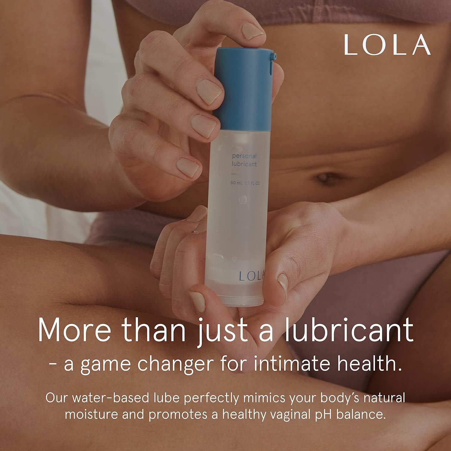 LOLA Personal Lubricant – Water-Based Lube for Couples, Unscented & Sex Lubricant, Natural, Anal Safe for Women & Men, Water Based Lubrification