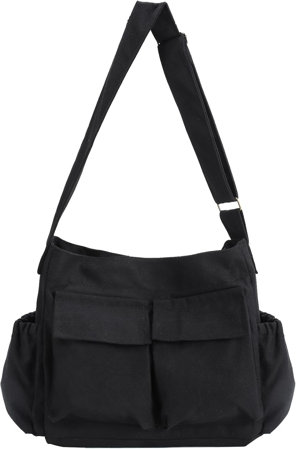 VODIU Canvas Messenger Bag Large Hobo Crossbody bags for Women,Men, Shoulder Tote Handbags with Laptop pocket