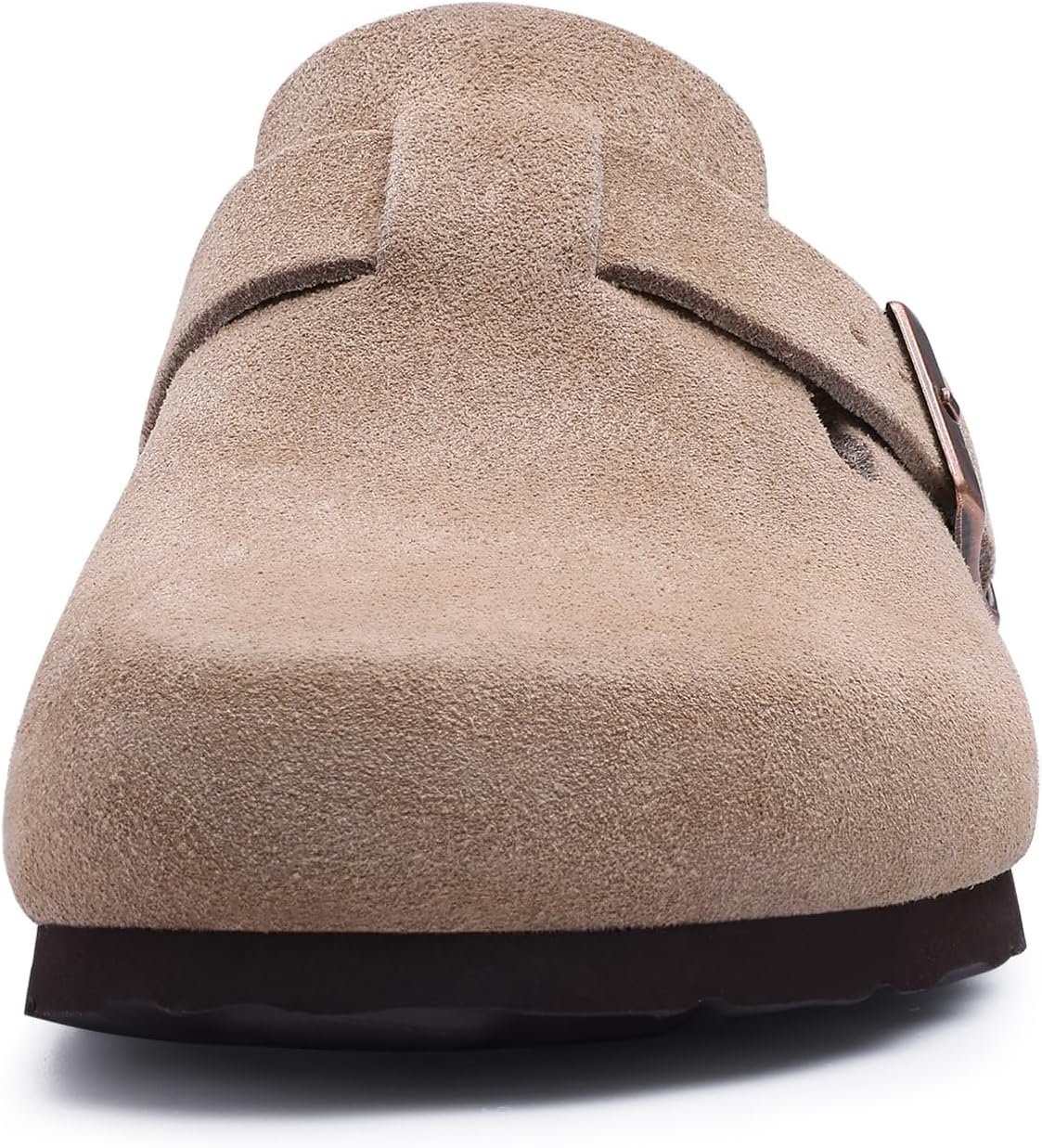 Asgard Genuine Suede Clogs for Women Men Leather Mules Arch Support Potato Shoes with Comfort Cork Footbed